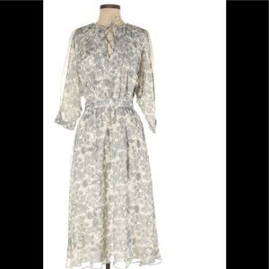 | 10 Crosby Derek Lam Floral Cut Out Sleeve Dress